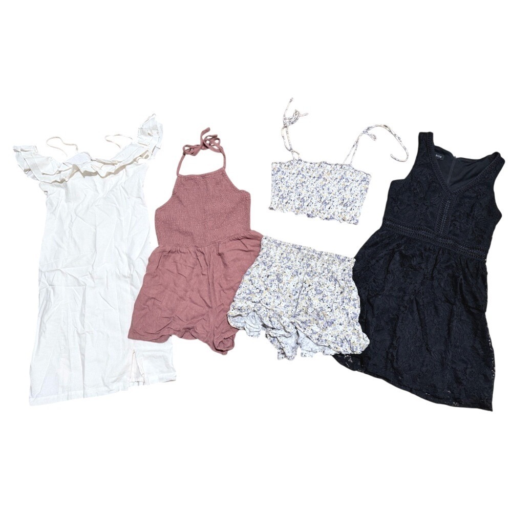 Bundle Womens M Medium Dress Romper Tank Top Shorts Set F21 Sadie & Sage A Byer